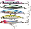シーバス ルアーセット シンキングペンシル 75mm 13g 5色セット シンペン スモールルアー ヒラメ 青物 遠投 ショット ヒラマサ ヘビー 大物 堤防 ショア オフショア