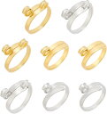 8pcs 指ガイドかぎ針編み かぎ針編みテンションリング かぎ針編みカウンター 針編み編み物アクセサリー 調節可能 手作り編み物指ぬき 裁縫用品 手織り用アクセサリーな編み物