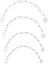 4点 編み物カウンターチェーン 0〜9 羊ステッチマーカー 合金ペンダント アクリルビーズ かぎ針編み用 編み物マーカー 段数リング 編み物ツール