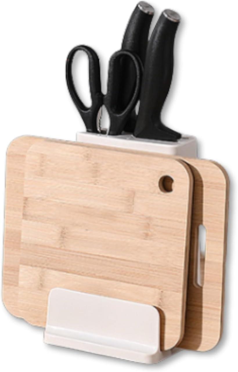 包丁スタンド まな板スタンド キッチン コンパクト ラック シンプル ホワイト ケース ホルダー