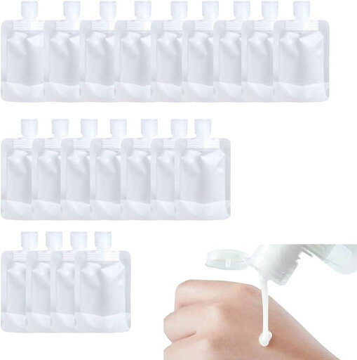 シャンプーボトル 旅行用 トラベル パウチ ミニ 詰め替え容器 小分け 漏れない 30ml 20個セット シャンプーボトル 旅行用 トラベル パウチ ミニ 詰め替え容器 小分け 漏れない 30ml 20個セット
