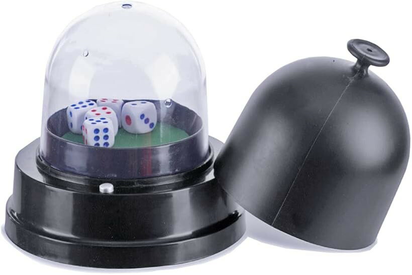 ダイス カップ 電動 サイコロ 自動 振り機 取り外し可能 チンチロ ダイス5個セット