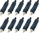 互換品 汎用 シガー ソケット LED ヒューズ 付 12V 24V オスプラグ コネクタ ライター