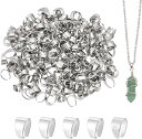 200個 バチカン シルバー925 ペンダントパーツ 6x4x5mm ネックレス ブレスレットパーツ 留め具 接続金具 アクセサリートップ ジュエリー用 アクセ...