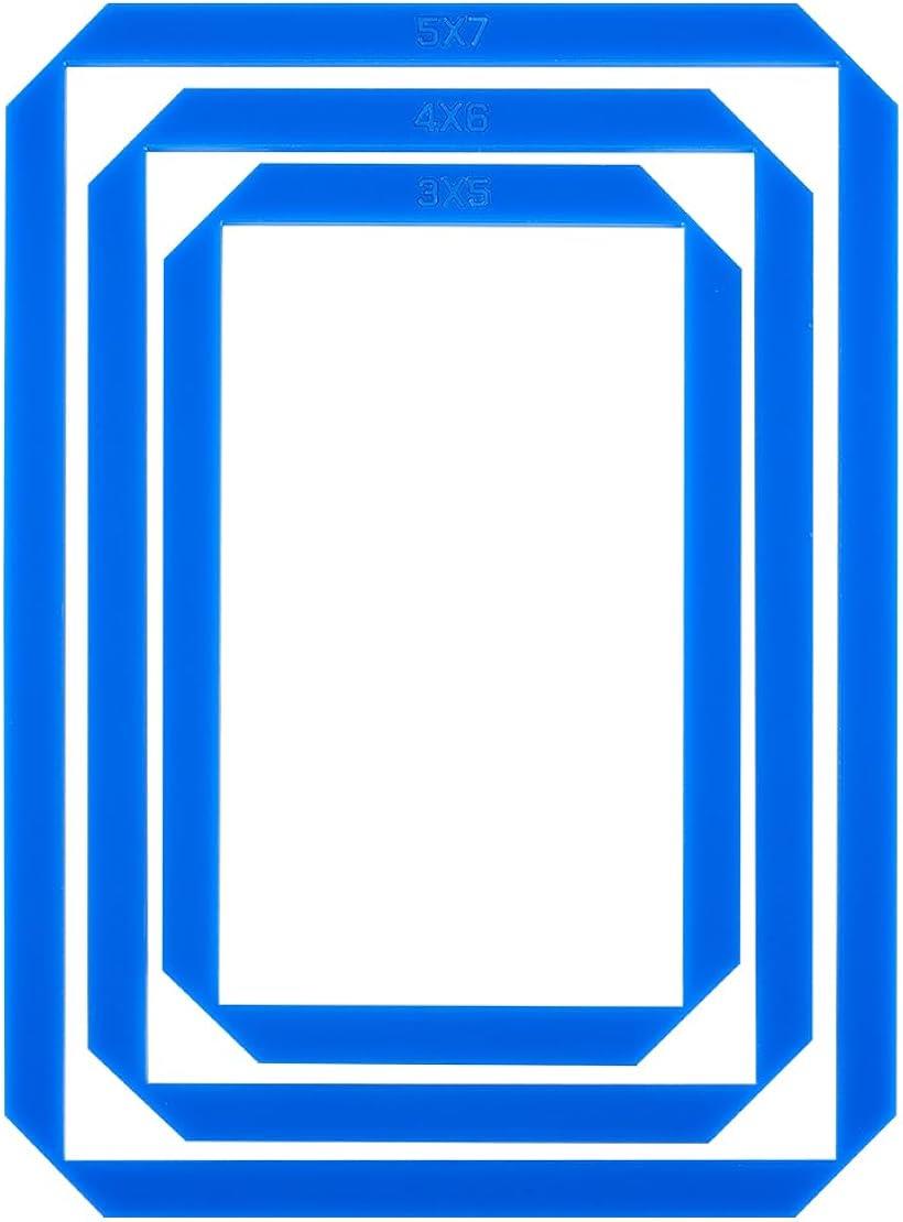 3点 製本ツール アクリル 付箋 製本ガイド テンプレート 3サイズ アクリルノートブックカバー 長方形 製本定規スクラップブッキングツール ノートブックカバー作成用