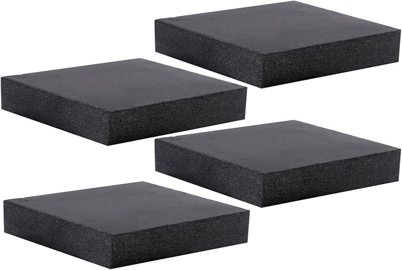 ゴムブロック 100x100x15mm 防振 防音 滑り止め 家具・家電の振動吸収＆高さ調整 緩衝材 キズ防止 保護..