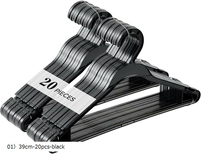Hxhome �ϥ󥬡� ����ϥ󥬡� �����ϥ󥬡� ¿��ǽ��Ǽ �����եå��դ� 01��39cm-20pcs-black