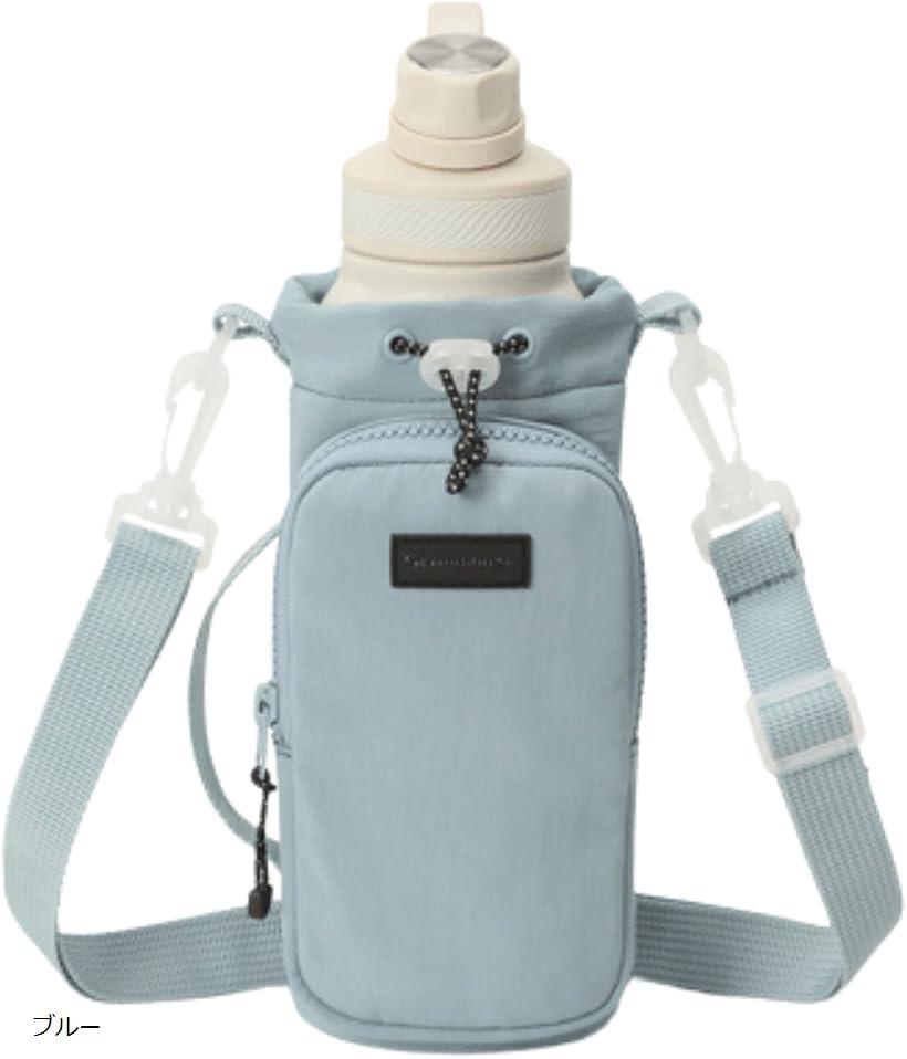 ペットボトルホルダー 水筒カバー 水筒ケース 水筒ホルダー ショルダー ストラップ 肩掛け ピンク ブラック ベージュ ブルー