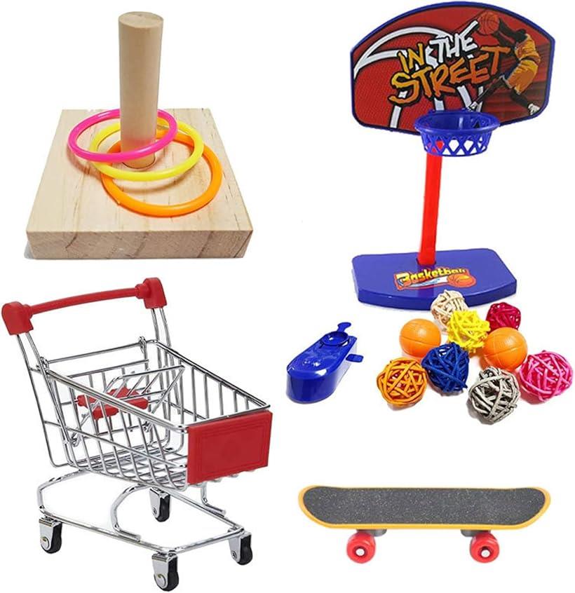 インコ おもちゃ オウム ペット用品 バードトイ 鳥のおもちゃ 4点セット