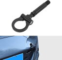 互換品マツダ MX-5 2016年~現行に専用 牽引 フック フロント用 バンパー牽引フック トレーラーリング ネジ式 脱着式 折りたたみ 外装パーツ カー用品 車用