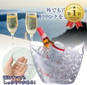 【楽天ランキング1位入賞】割れにくい 持ち手付き 卓上 ワインクーラー アクリル製 ボトル シャンパン