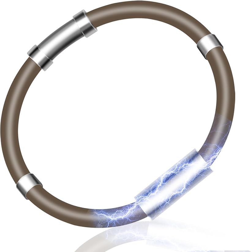 静電気除去 ブレスレット 静電気防止グッズ 静電気除去グッズ 静電気軽減 チタン 磁気 シリコンブレス..