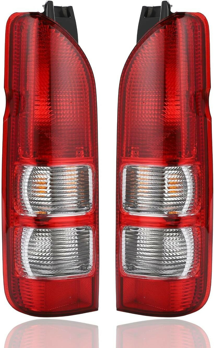 互換品ハイエース対応 レジアスエース 200系 1～8型 テールランプ 純正タイプ 社外品 テールライト レンズ TOYOTA H16～現行 交換用 リア コンビネーションランプ (左右セット)