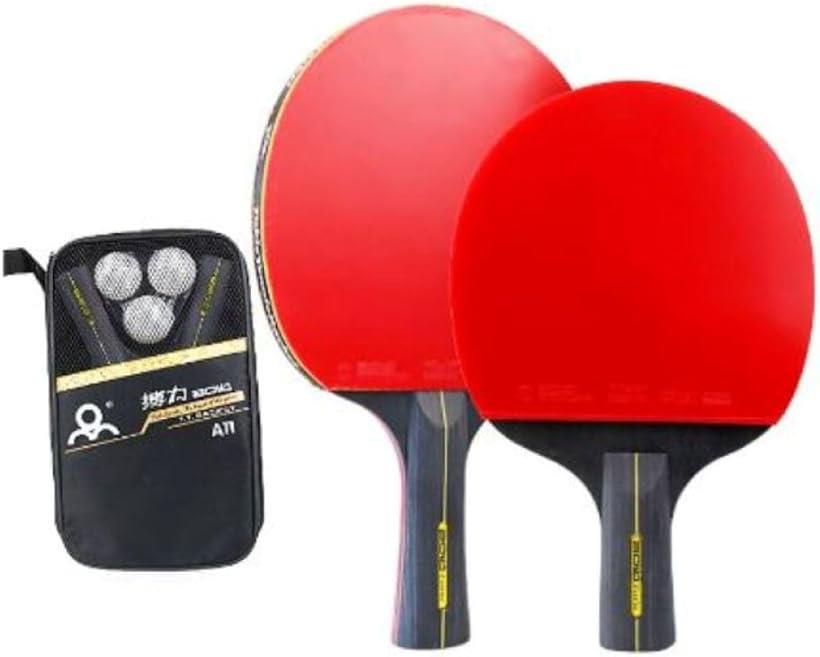 卓球 ラケット 2本 セット 収納袋 ボール 軽量 ピンポン 木製 バッグ 付き