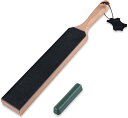 レザーストロープキット 両面レザー ストロップ パドル ナイフ研ぎ器 人間工学に基づいたハンドル付き ナイフを研ぐためのナイフストロップ