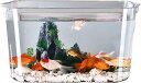 金魚 水槽 小型 ミニ水槽 メダカ鉢 プラスチック 卓上 飼育 インテリア おしゃれ