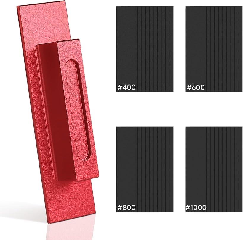 ハンドサンダー 平面タイプ サンドペーパーセット #400#600#800#1000 ヤスリ用ハンドツール ホルダー ..