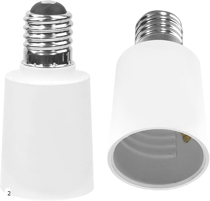 |E17＞E26口金変換アダプター|口金が小さいE17から 大きいE26に変更して使うアダプターです|PA難燃材料| 2個セット 3 1 1 2