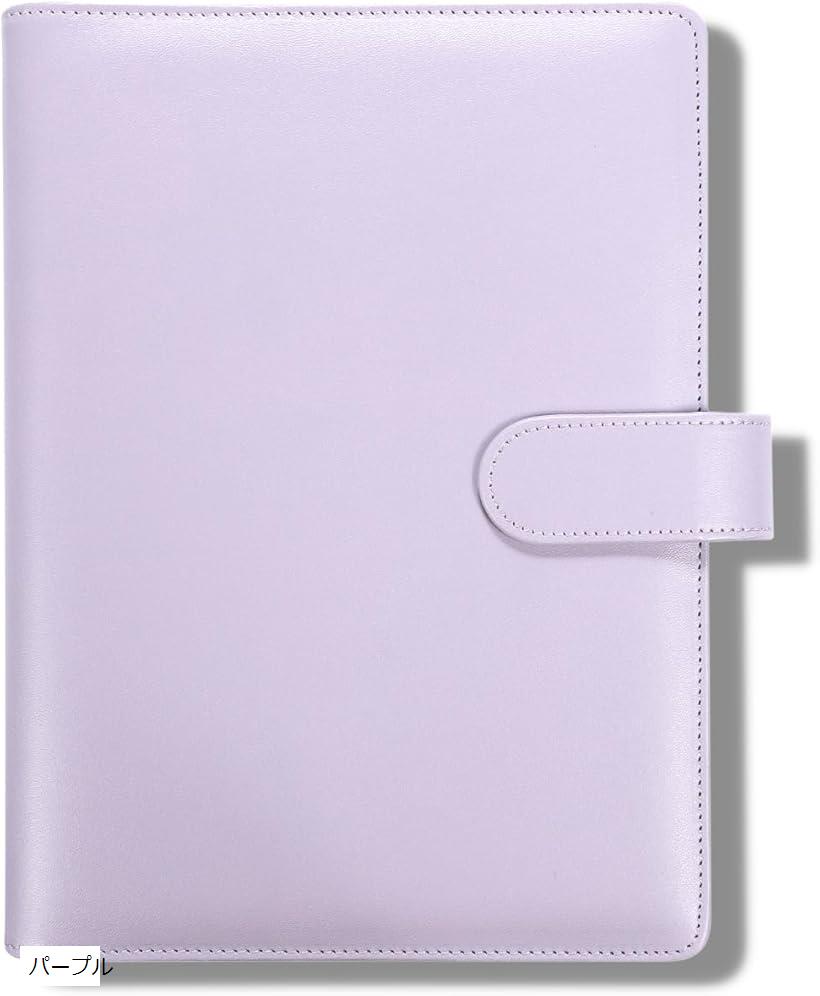 A5 6穴 マカロン バインダー トレカ ファイル ケース 韓国 k-pop アイドル パープル