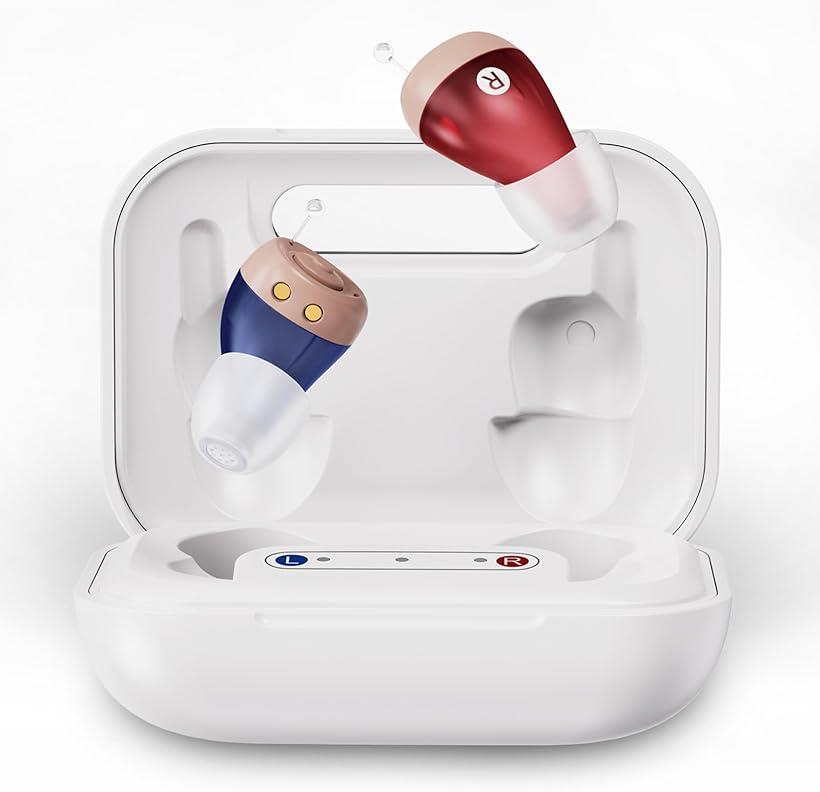 集音器 高齢者 しゅうおんき 2025年革新型・音量調整・簡単操作 耳あな型 左右区別便利 楽ち集音器 軽量 片耳/両耳 日本語取扱説明書