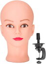 マネキンヘッド スタンド 美容師用 ヘア練習用 ウィッグ 収納 固定クランプ付き