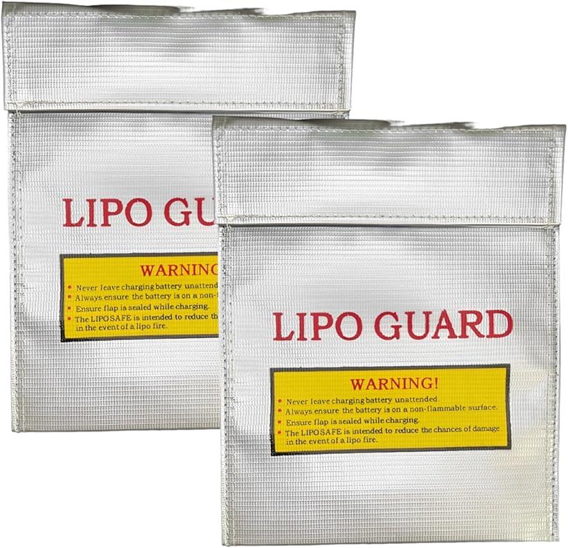 バッテリー セーフティー バッグ LIPO GUARD 防炎 防爆 耐火 ドローン 保管 防水 安全 収納 難燃性 シルバー 軽量 コンパクトのサムネイル