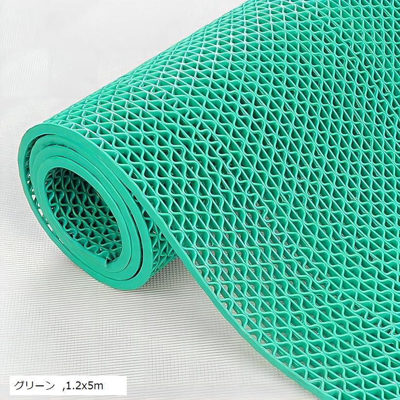 業務用滑り止めマット PVC ゴムマット 歩行滑り止めマット 厚さ4.5mm 透水マット 穴あき 風呂マット プ..