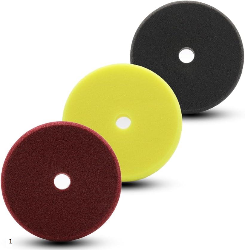 汎用 ポリッシャー スポンジ バフ 粗目 中目 細目 ワックス研磨用 艶出し 150mm 3個 セット 1