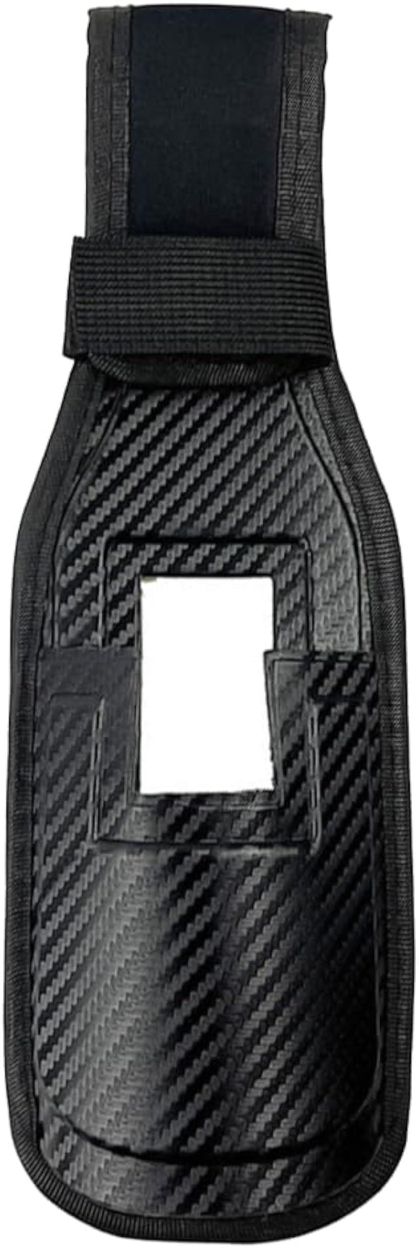 ロッドホルダー 腰用 釣り ランガン ロッドホルスター ベルト用 カーボン調 PVC