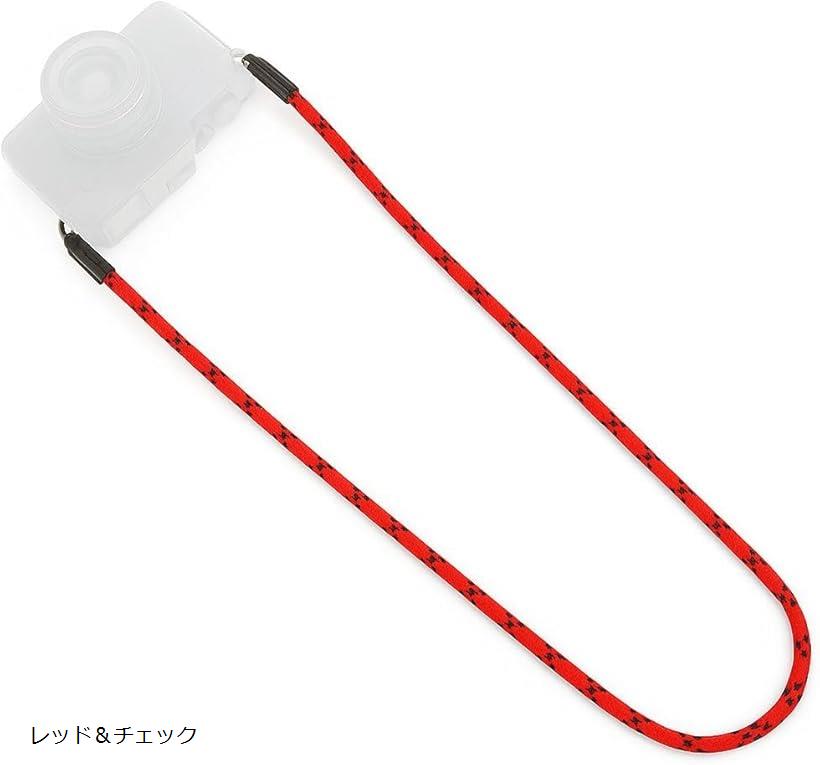 カメラストラップ カメラネックストラップ 首掛け 肩掛け ショルダーストラップ 軽量 頑丈 おしゃれ 一眼レフ ミラーレス コンパクトカメラ対応 レッド＆チェック