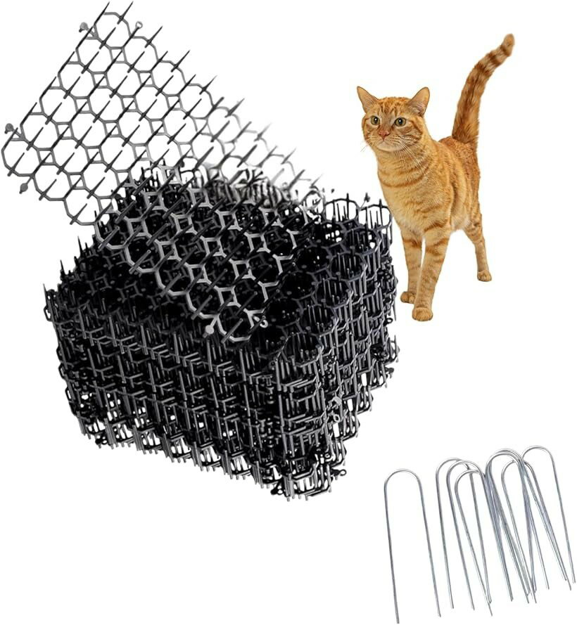 猫よけシート とげマット 鳩よけ カラスよけ 猫除け 侵入防止 対策 屋外 庭 ガーデニング 剣山 メッシ..