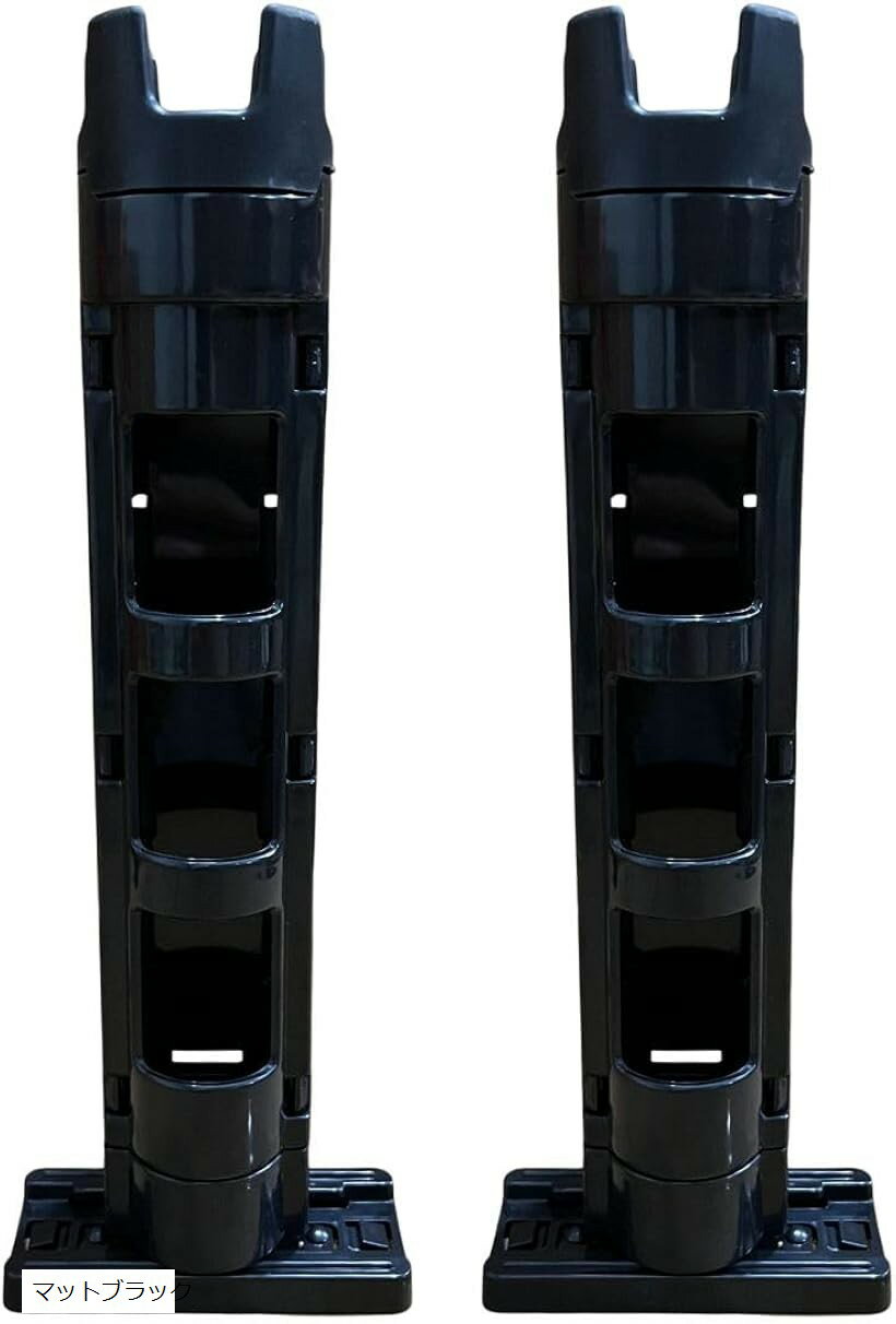 互換 ロッド ホルダー 2個 タックル ボックス スタンド 2本 メイホウ ダイワ クーラー バッグ チャコールグレー アクアブルー マットブラック