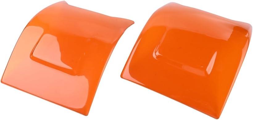 トヨタ 用 ハイエース コーナーレンズ カバー 200系 4型 以降 ウインカー ヘッドライト オレンジ レジアスエース US スタイル ルック USDM 社外品 カスタム パーツ