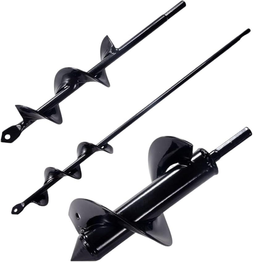 園芸用アースドリル オーガードリル 穴掘り 穴あけ器 支柱設置 家庭菜園 DIY 農業 3サイズセット