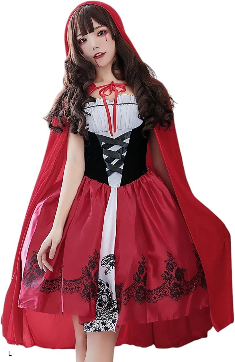 【楽天ランキング1位入賞】赤ずきん コスプレ 大人 ハロウィン 赤ずきんちゃん 仮装 衣装 X S M L