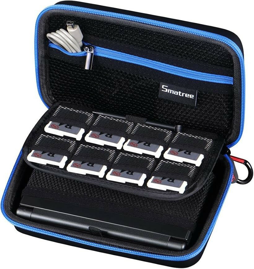 収納ケース ニンテンドー New 2DS LL/New3DS/New3DSLL/3DS/3DSLL/DSi及びGPD WIN対応 ブルー (Blue)