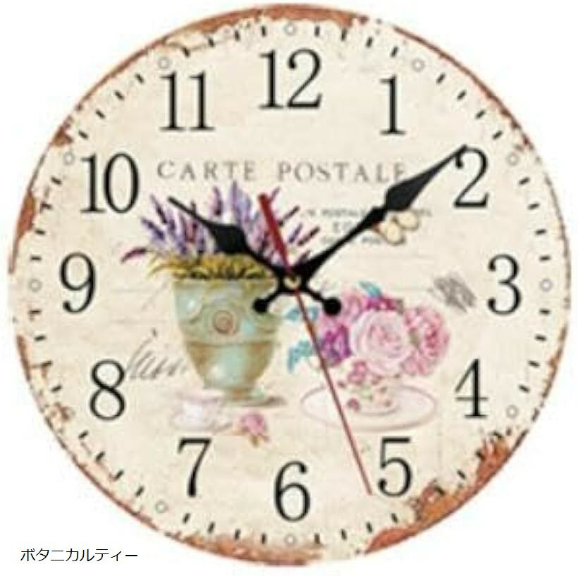 クローブキューブアンティーク風 モダン 壁掛け時計 おしゃれ 北欧 レトロ 静音 大数字 見やすい イン..