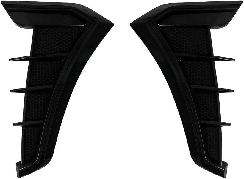 ラブピーシー ダミーダクト カーアクセサリー エンブレム カーボン サイド シール 汎用 パーツ カーボンステッカー カスタムパーツ 2個セット