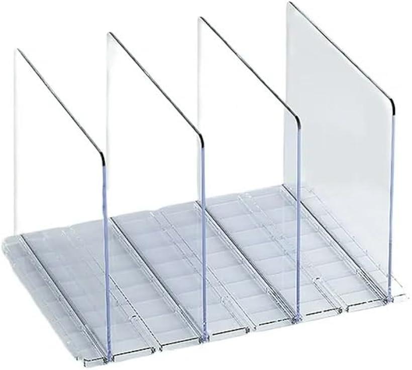 バック収納スタンド 透明 調整可能 仕切り幅