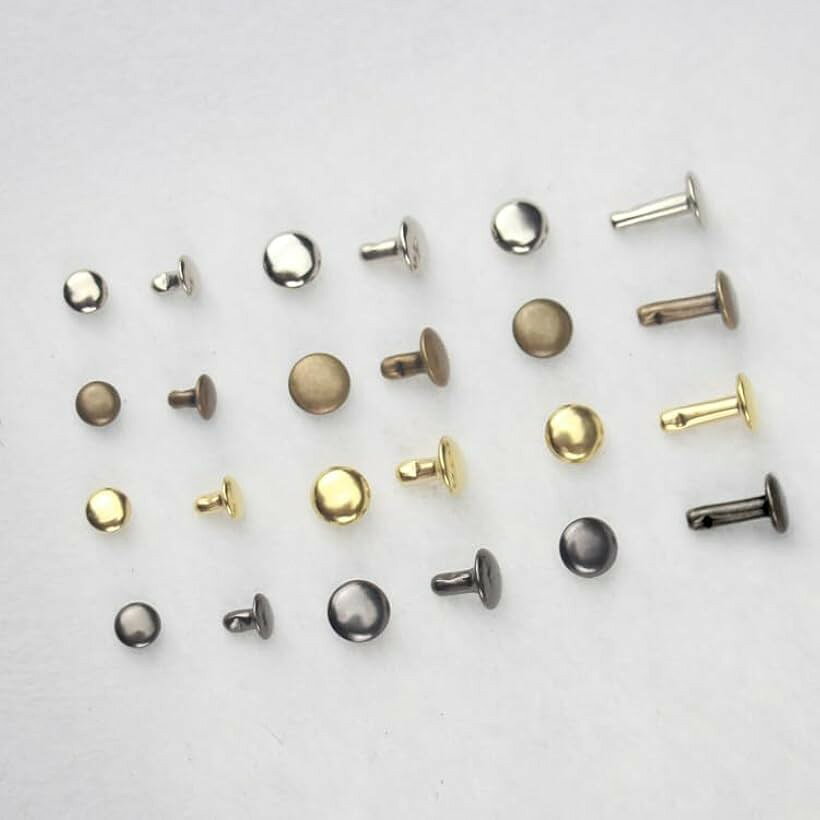 レザークラフト カシメセット 360組 6mm 8mm 12mm 4色3サイズ リベット 打ち具付き...