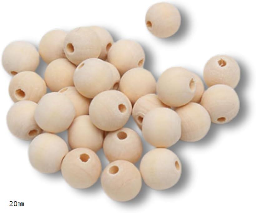 ハンドメイド用 ウッドビーズ アクセサリーパーツ ナチュラル 手芸 ネックレス ブレスレット DIY 200個セット 10mm 20mm