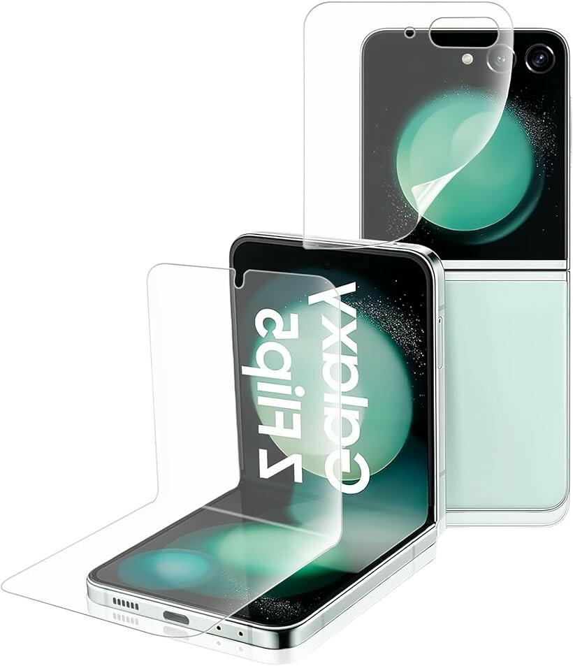 Rakuten - アンチグレア 1枚セットGalaxy Z Flip5用 フィルム SCG23/SC-54D 専用 非ガラス 指紋認証対応TPU全面保護/キズ自動修復/繊細なタッチ/気泡ゼロ/超薄型0.15mm ギャラクシーZ (HCU-9CI-011)