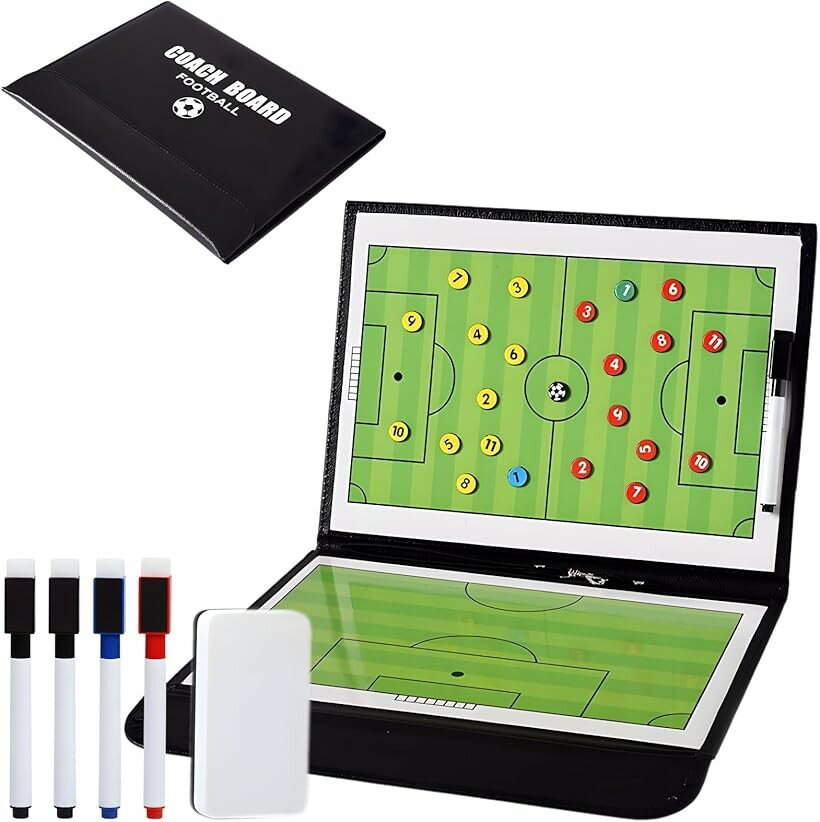 サッカーボード 作戦ボード 折りたたみ マグネット ペン付き イレーザー付き サッカー用品 持ち運び