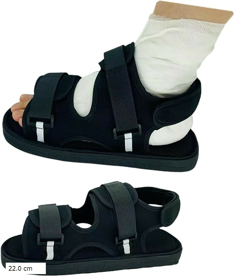 ギプス用サンダル 骨折 骨折した時の便利アイテム 片足 左右兼用 リハビリ シューズ 25.0 cm 28.0 cm 26.5 cm 29.0 22.0 cm