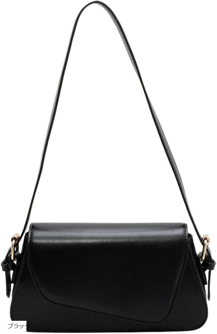 ハンドバッグ ショルダー アシンメトリー ミニ エレガント マグネット バックル ファスナー レディース PUレザー ベージュ ブラウン ブラック