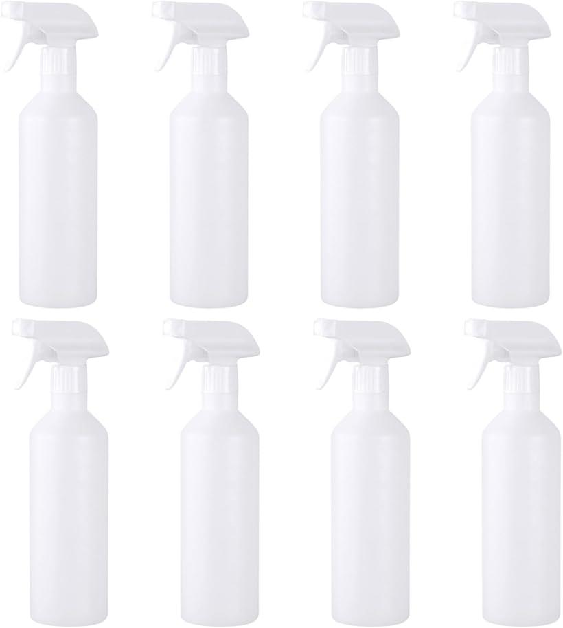 スプレーボトル 容器 詰め替え アルコール対応 丸型 500ml 8個セット