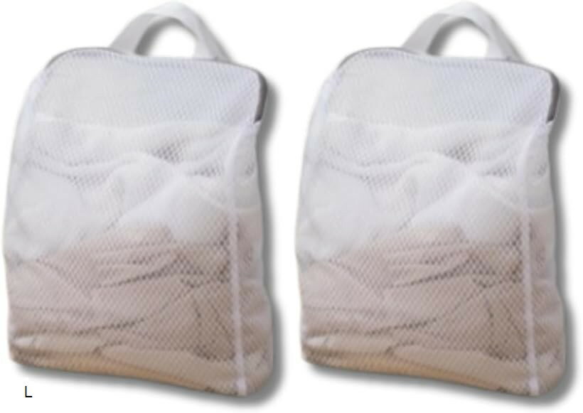 洗濯ネット ランドリーネット 洗濯バッグ 洗衣袋 洗濯袋 旅行 布団 手提げ 2個セット L