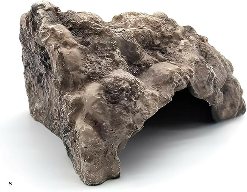 爬虫類シェルター ロックシェルター 大きい 入り口 大きめ 隠れ家 岩 トカゲ ヤモリ レオパ カエ ...