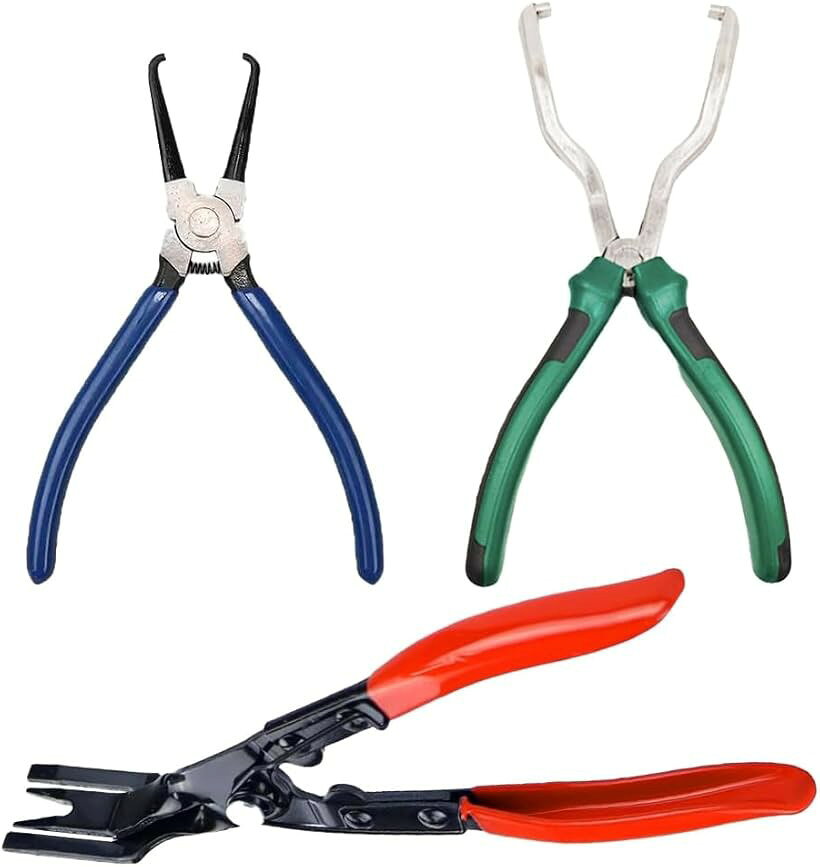 カプラー外し 工具 プライヤーレンチ クリップ外し クリッププライヤー コネクター外し 3本セット カップリングツール