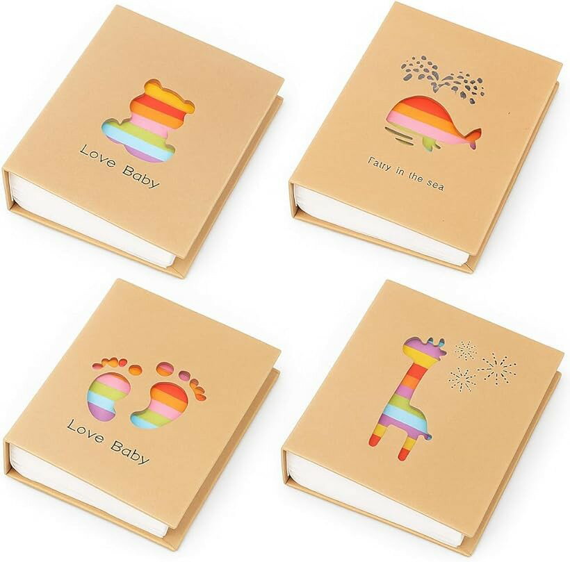 フォトアルバム 大容量 写真 800枚 4冊セット L判 かわいい プレゼント